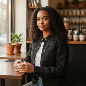 Central Park jeans Large jacket black